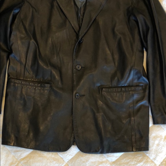 Remy black leather blazer - Picture 4 of 13